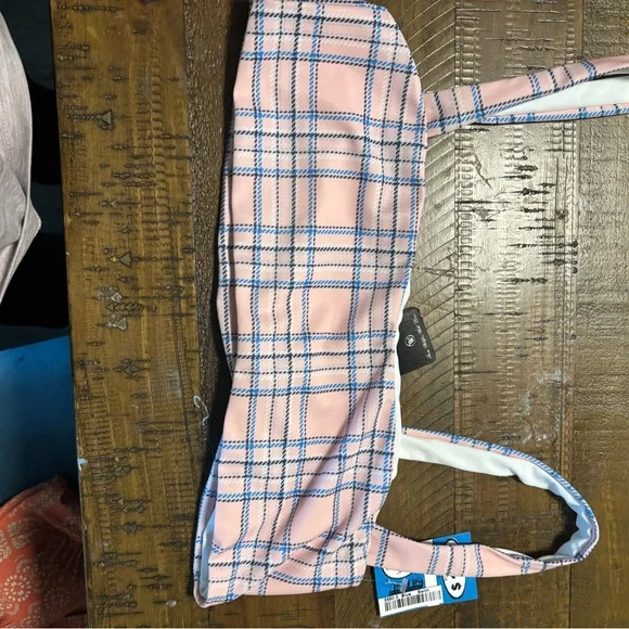 Wildfox Pink and Blue Plaid Top - Picture 3 of 3